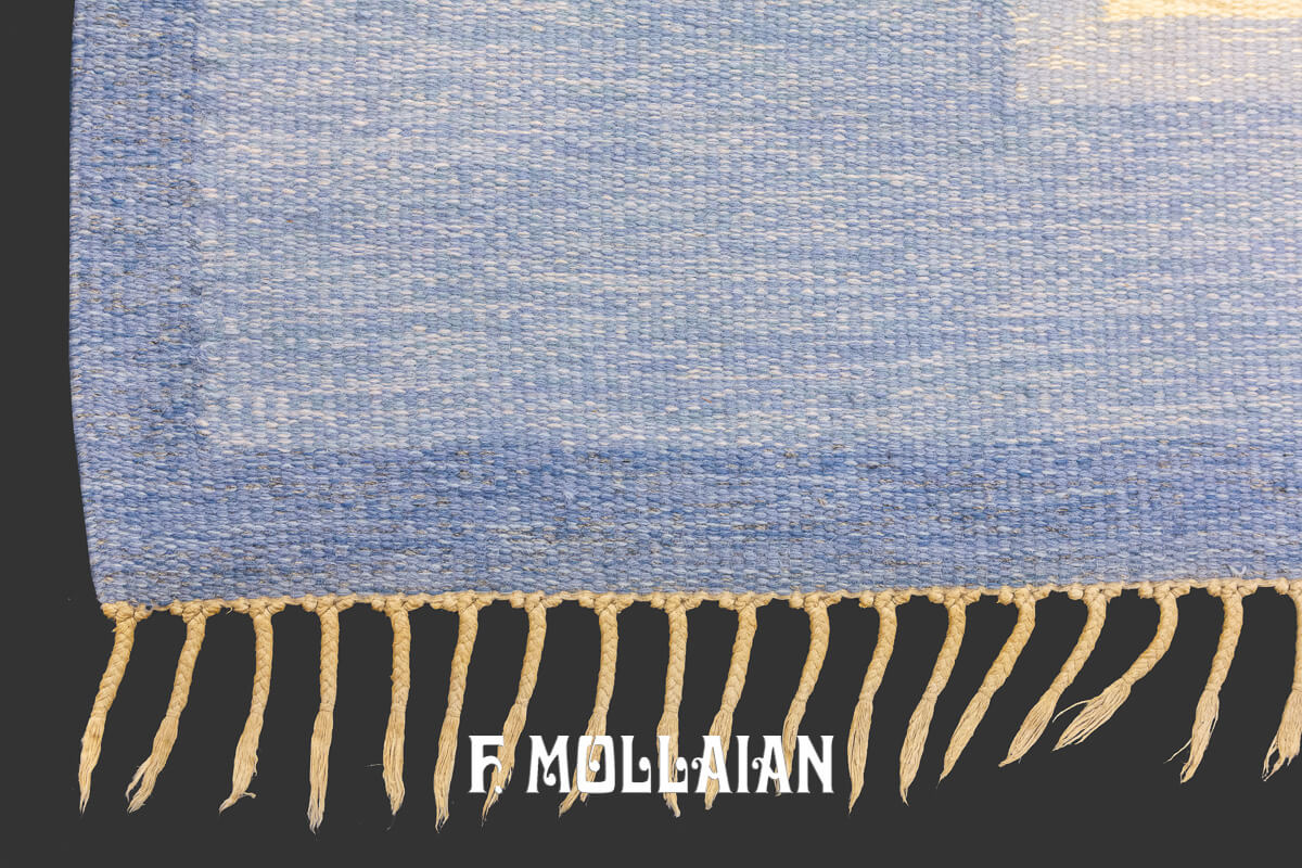 Scandinavian Rug Blue Color n°:771406
